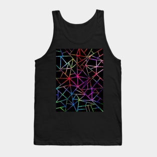 WEBBED Geometric Abstract Design Tank Top